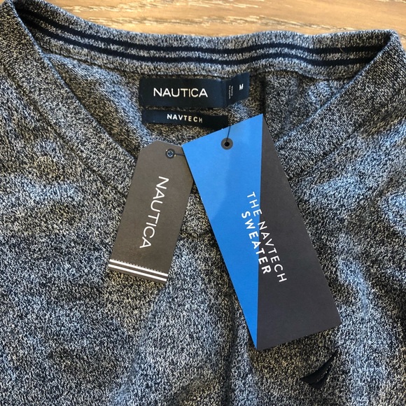 Nautica | Men’s M Navtech V-Neck Sweater (NEW) - Picture 5 of 6
